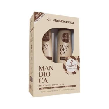 Imagem de Kit Mandioca Haskell Shampoo e Condicionador 500ml