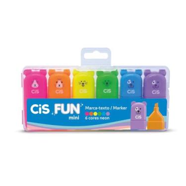 Imagem de Marca Texto CIS FUN 6 Cores Neon Marcadores Divertidos, 5.7165