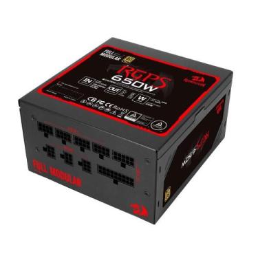 Imagem de Fonte Gamer Redragon RGPS650W 80 Plus Gold Full Modular Flat PFC Ativo