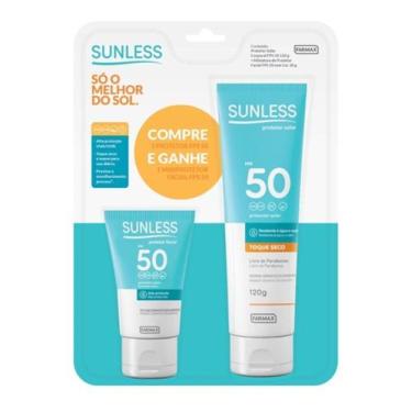 Imagem de Protetor Solar Sunless Corporal 120g Gratis Facial 30g FPS50