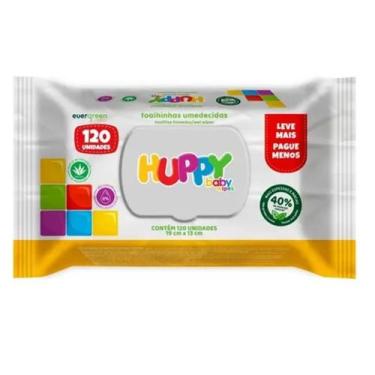 Imagem de Lenço umedecido huppy baby wipes 120 unidades - no-brand