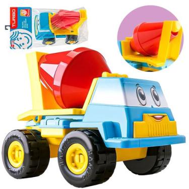 Imagem de Caminhão Betoneira Basculante Baby Start Colorido Para Bebês Silmar Br