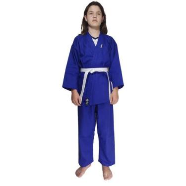 Imagem de Kimono Judo Shiroi Reforçado Unissex, A5, Azul