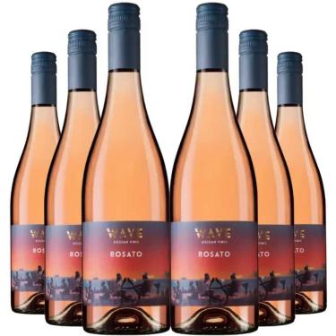 Imagem de Kit 6 Garrafas Vinho Rose Wave Rosato 750ml