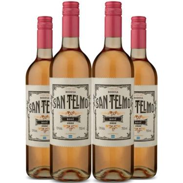 Imagem de Vinho Rose San Telmo 750ml Kit 4 Garrafas