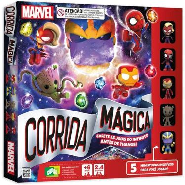 Imagem de Jogo de Tabuleiro Marvel Corrida Mágica Cooperativo Joias do Infinito Copag