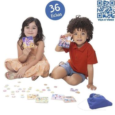 Imagem de Jogo de Bingo das Profissões Educativo com Cartelas e Fichas de Objetos Toyster Brinquedos