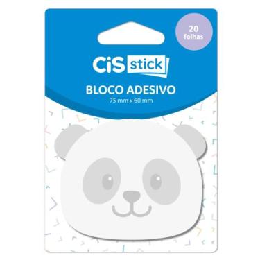 Imagem de Bloco Adesivo Panda Cis  75x60mm com 20 Folhas