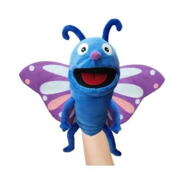 Imagem de Fantoches De Mão De Insetos De Pelúcia: Abelha, Joaninha, Borboleta - 