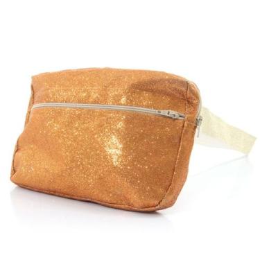 Imagem de Pochete Glitter Laranja Adulto - Carnaval - Sula - Sulamericana, Unica