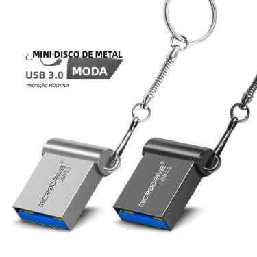 Imagem de Pen Drive USB De Metal De Alta Velocidade 128GB 64GB 32GB 16GB 3.0 - M