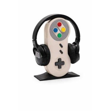 Imagem de Porta Fone Retrô SNES  Suporte Headset Gamer Exclusivo Decoração Geek(