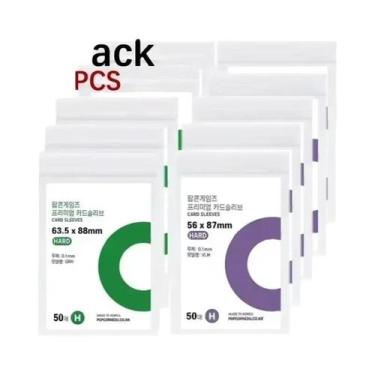Imagem de 500-50PCS Protetores De Cartão Plástico Transparente Premium, Resisten