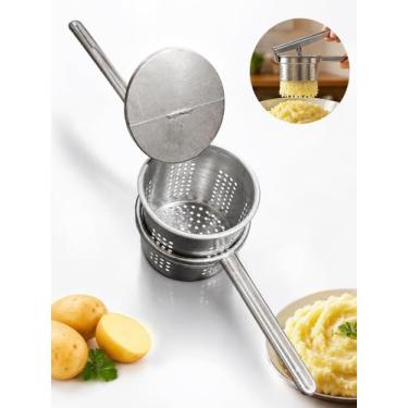 Imagem de Espremedor de Batata Inox Resistente para Purê Cremoso e Fácil Limpeza