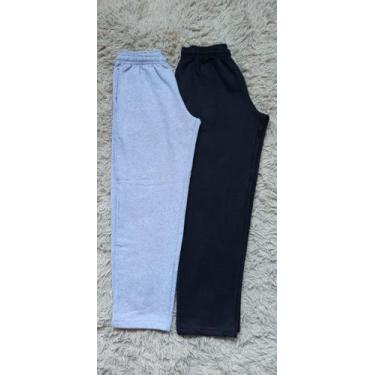 Imagem de Calça moletinho masculina esportiva 3 bolsos cós c/ elastico - Sara Co
