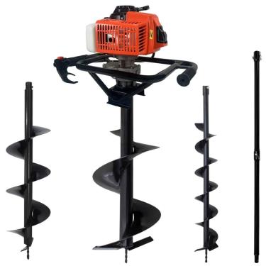 Imagem de Perfurador de Solo DPS623M 62cc 12500 RPM com 3 Brocas e Extensão 100cm Laranja 1200ML