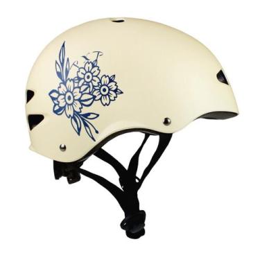 Imagem de Capacete Traxart Intermediário PETALS Creme GD-056, GRANDE