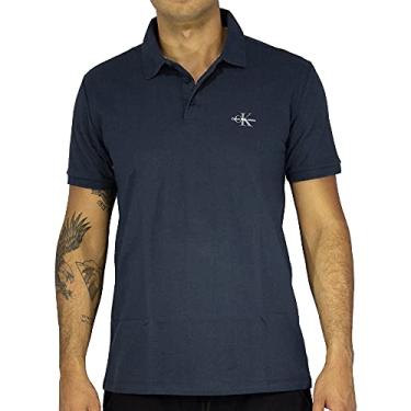 Imagem de Camisa polo re issue, Calvin Klein, Masculino, Azul, P