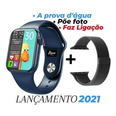 Relógio Smartwatch Feminino a prova dagua rosa touch 40mm 2