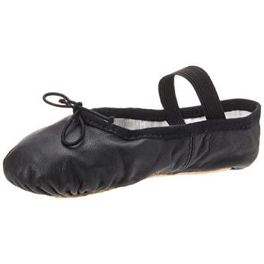 Imagem de Bloch Sapatilha de balé unissex infantil Bloch Dance Dansoft com sola completa de couro, Preto, 11 Wide Little Kid