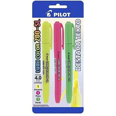 Imagem de Marcador Pilot Lumi Color 200-Sbl 3 UN Am+Vd+Rs 25697