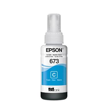 Imagem de EPSON Garrafa de Tinta Original Epson EcoTank 673 Ciano - T673220, Pequena