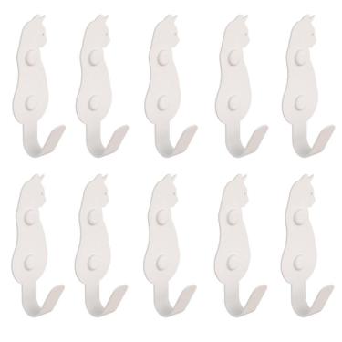 Imagem de Kit 10 Ganchos De Parede Decorativo Pendurador De Bolsa G.B