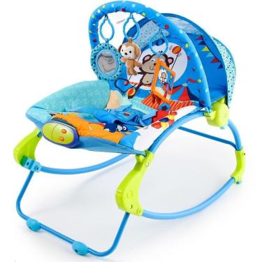 Imagem de Cadeira Descanso Musical Vibratória Circo Dican Azul