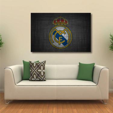Imagem de Quadro Real Madrid C F decorativo com Tela em Tecido