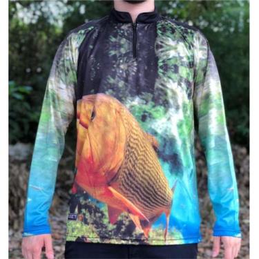 Imagem de Camiseta De Pesca Dourado - Ref. 79 - Masculina  - Rosset