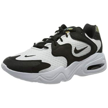 Imagem de Nike Women's WMNS AIR MAX 2X Running Shoe, White Black White, 4.5 UK