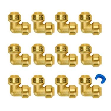 Imagem de SUNGATOR — Cotovelo de 90 graus, encaixe de cotovelo de encaixe de PEX, 1/2 Inch, 12 Count