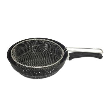 Imagem de Frigideira Esmaltada Cesto 26Cm Fritatudo Panela Fritadeira
