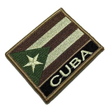 Imagem de BP0010NV03 Bandeira Cuba Patch Bordado Fecho Contato