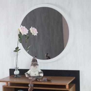 Imagem de Espelho Decorativo Redondo 60X61cm Sala Banheiro - Lmc