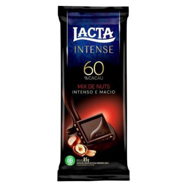 Imagem de Chocolate Lacta Intense 60% Cacau Mix De Nuts 85G