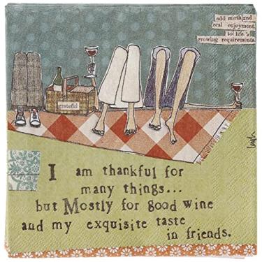 Imagem de Ideal Home Range 20 guardanapos de papel para coquetel Curly Girls, Thankful For