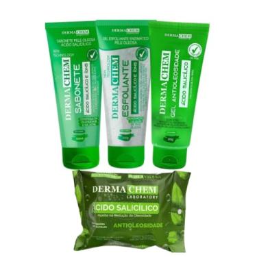 Imagem de Kit Limpeza de Pele Oleosa Sabonete Gel e Esfoliante Anti Oleosidade Dermachem