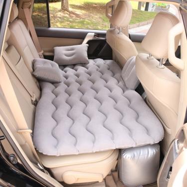 Imagem de Cama Inflável Colchão Carro Veicular Viagem Cinza Resistente