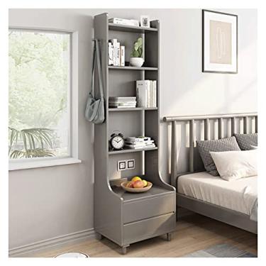 Imagem de KIZQYN Estante de livros quarto estante para casa armário de armazenamento de cabeceira sala de estar estante simples varanda rack de armazenamento estante (cor: D)
