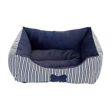 Imagem de Cama de cachorro de estimação para cães camas de cachorro cama para animais de estimação sofá cama de cachorro para dormir confortável lavável na máquina para cães médios e grandes cama de cachorro, roxo, M