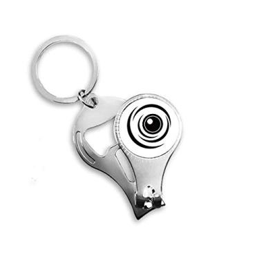 Imagem de Vector Eye Decoration Pattern Black Nail Nipper Ring Chaveiro Abridor de Garrafas Clipper