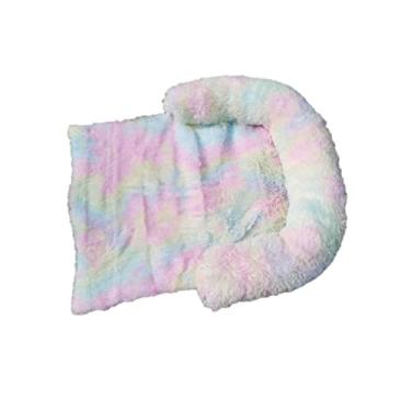 Imagem de cama cachorro macio pelúcia para animais estimação sofá lavável almofada cama cachorro canil pelúcia, cobertor pelúcia confortável durável para cães e gatos Sillervan