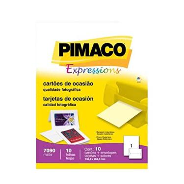 Imagem de Cartao Pimaco Ocasiao 148,5X104,7 + Envelope 10 Un 7090 11753