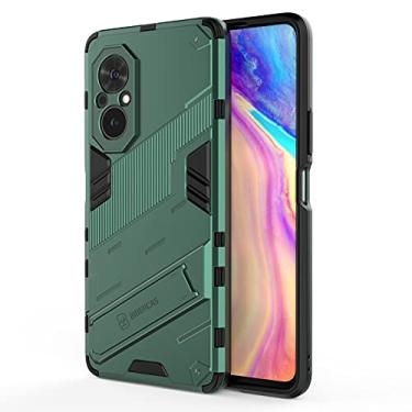 Imagem de YUNCHAO Caixa de telefone Para honra 50 SE/Huawei Nova 9 SE Punk Armour 2 em 1 PC + TPU Case à prova de choque com suporte invisível capa para celular