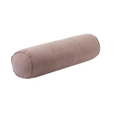 Imagem de Travesseiro de pescoço redondo Confortável Almofadas Cilindro Oco Algodão Almofada Rolo de Almofada para Estômago Cama de Carro, Café Leve