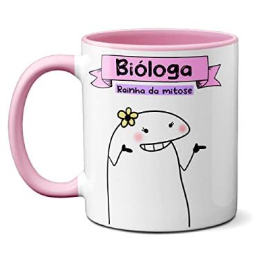 Imagem de Caneca Bióloga Rainha Da Mitose Sei Tudo Sobre A Vida (Rosa)