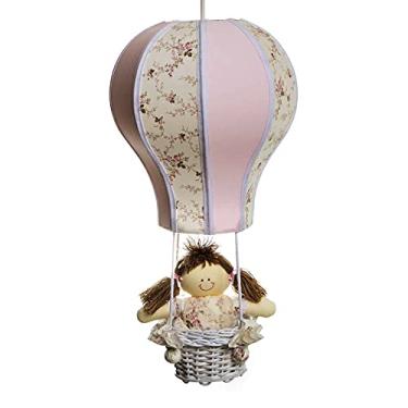 Imagem de Lustre Balão Cintura, Quarto Bebê Infantil Menina, Potinho de Mel, Rosa