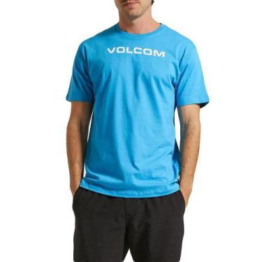 Imagem de Camiseta Volcom Ripp Euro Masculina Azul Claro