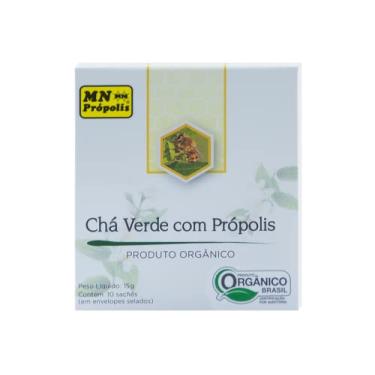 Imagem de Chá Verde com Própolis Orgânico com 10 Sachês MN Food 15g